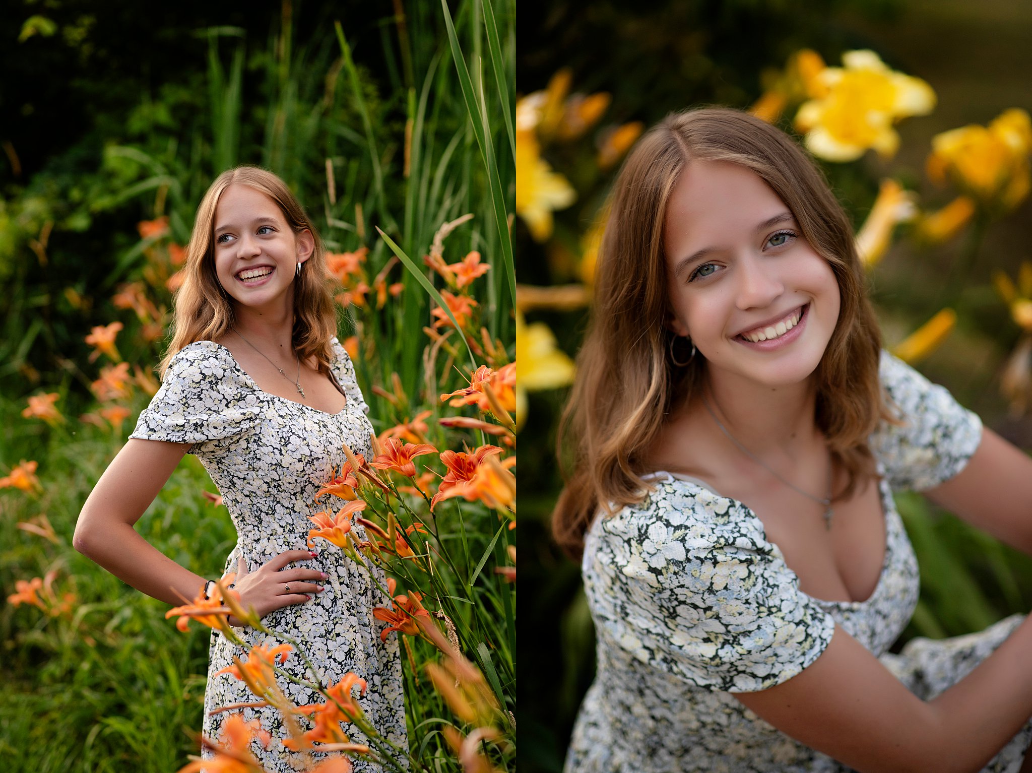 Senior Pictures with flowers
