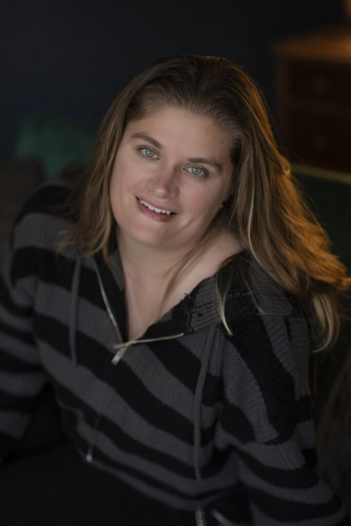 Casual headshot of realtor during session with Henwood Studios.